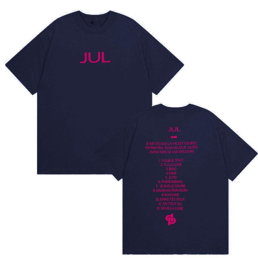 New Album Jul Double Sided Print Tshirt UNISEX Women Vintage Harajuku Oversized YK Tshirts Summer Clothing Cotton Tops