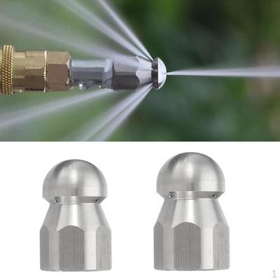 2Pcs 1/4'' Sewer Nozzle Pressure Drain Hose