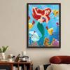 DIY Diamond Painting Mermaid Princess Cross Stitch Kit Mosaic Art Diamond Painting Full Circle Diamond Home Decoration