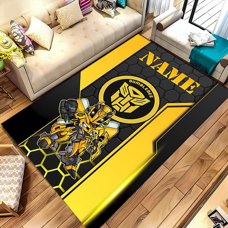 Custom personalization Bumblebee Area Rug - Perfect For Kitchen, Bathroom,Laundry Room Decor Large Size Available,Gift All Seasons