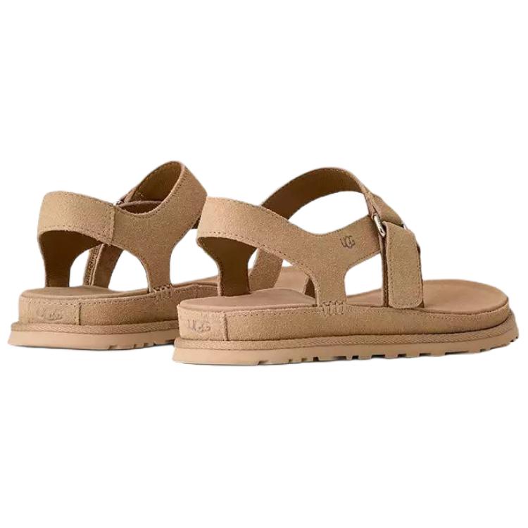 UGG GoldenGaze Suede Minimalist Fashion One Strap Sandals Women's Sand 1175134-SAN