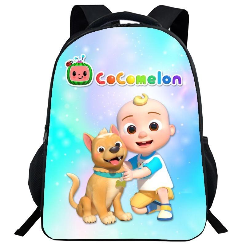 Cocomelon Backpack Children School Bags Durable Cartoon Lankybox Schoolbag For Kids
