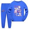 Children's Summer Sports T-shirt And Pants Two-piece Sportswear Set Long Sleeve Printed Suit