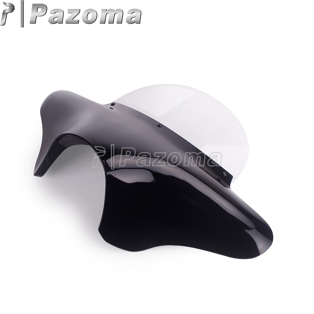 ABS Plastic Batwing Front Fairing Universal Motorcycle For Harley Road King Softail Suzuki VL800K1 Honda VT750 VT1100 Shadow