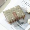Women Wallets Floral Print Multi-Card Short Wallet, Card Holder, Leather Clip, Coin Purse