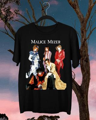 NIEUW Hete Malice Mizer Bandlid Korte Mouw Zwart Alle Maten S-5XL Shirt BL1644 Unisex T-shirt Grafisch T-shirt