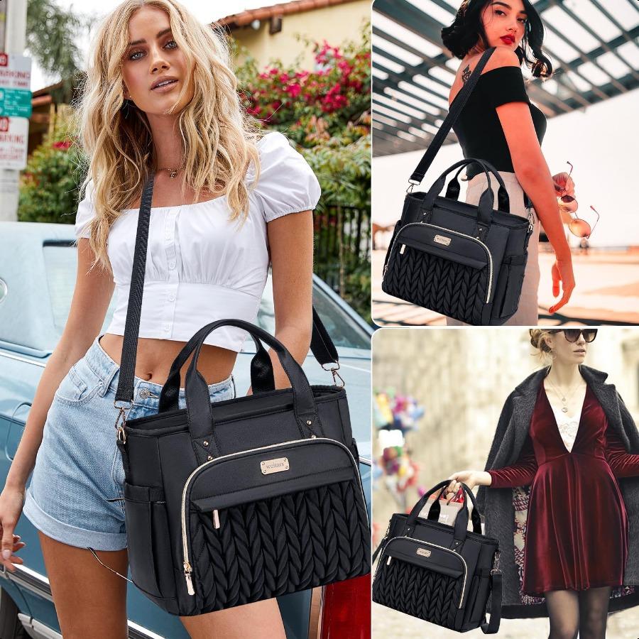 Weitars Insulated Lunch Bag for WomenLeak Proof Lunch Box for Work Extra Large Lunch Tote Bag With Removable Shoulder Strap wit