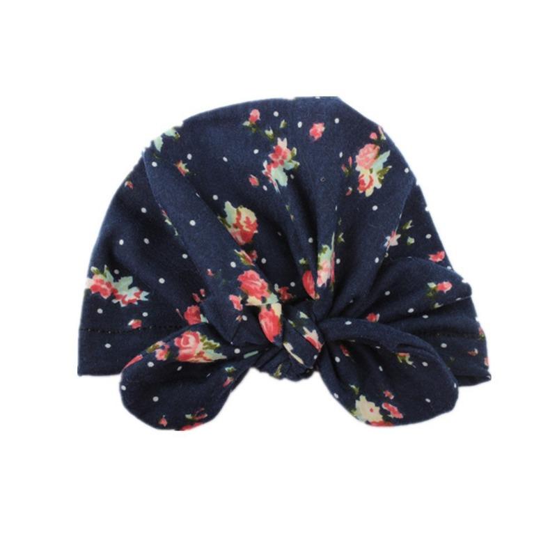 Neue Baby-Pullovermütze mit Hasenohren, bedruckte indische Kindermütze, dünne bequeme Baby-Reifenmütze