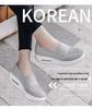 Sneakers da Donna 2025 con Suola Spessa, Ammortizzate ad Aria, in Rete, Slip-On per Aumento dell'Altezza