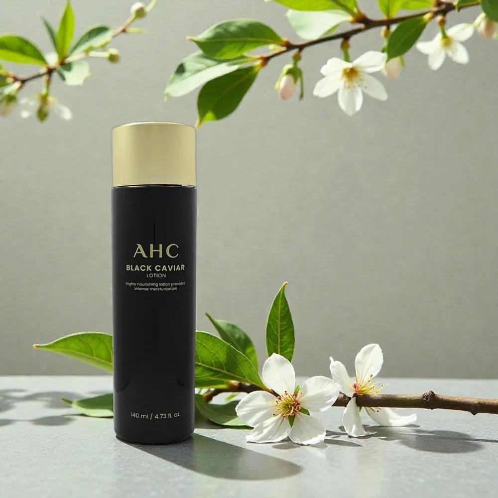 AHC Black Caviar Toner 140ml OR Lotion 140ml / Whitening, Anti-wrinkle Superfood Caviar Care