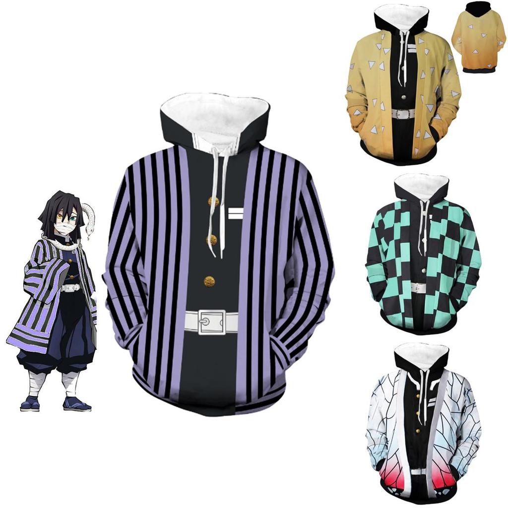 Slayer Kimetsu No Yaiba 3d Hoodie Sweatshirt With Comfortable Soft Material**
