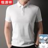 Hengyuanxiang Men's Summer Mercerized Cotton Polo Shirt