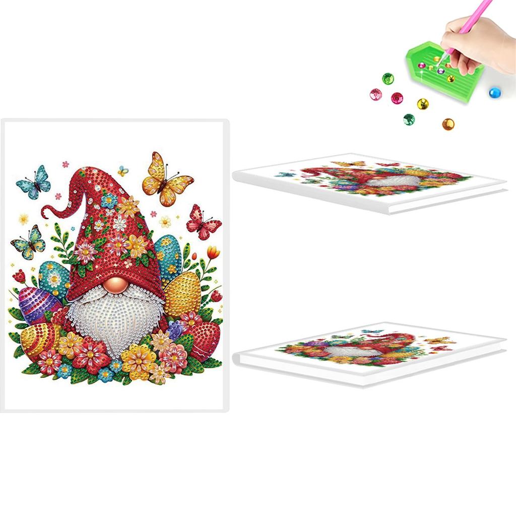 Animal Special Shaped Diamond Painting Journal Notebook 50 Pages Crystal Notepad Sketchbook for Birthdays Or Christmas Gifts