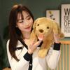 Plush Labrador Dog Toy With Prone Posture Design For Children And Sleep Comfort