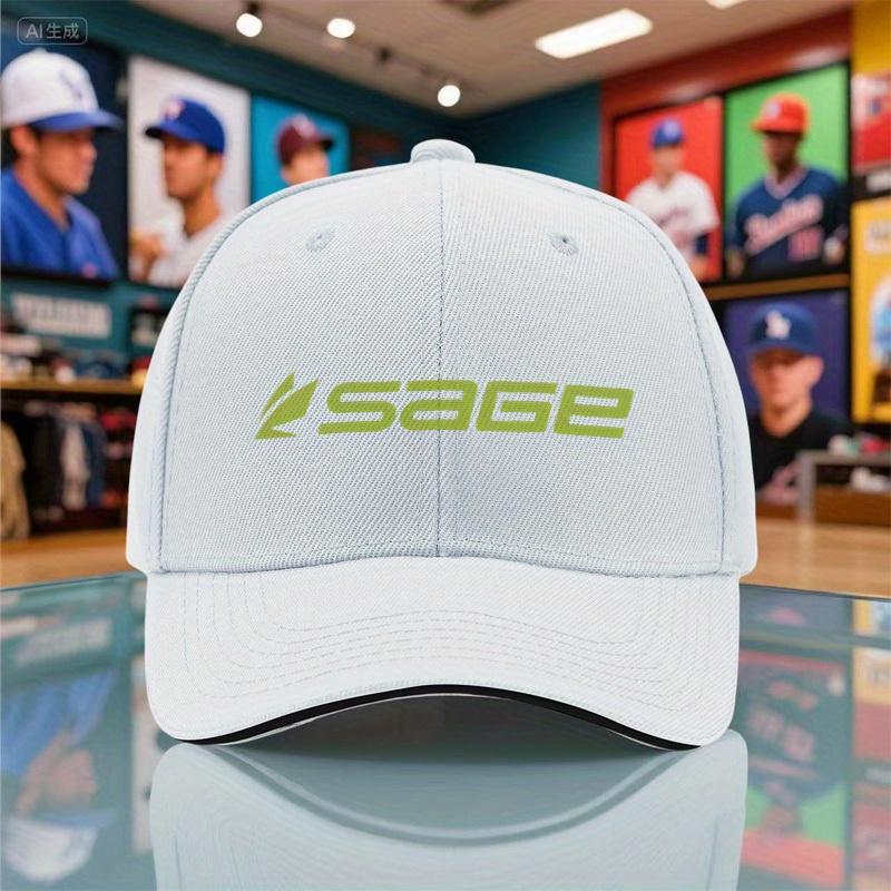 1pc of The New 2025 Summer And Autumn Lightweight Baseball Cap for Men And Women Featuring Sage Brand Prints