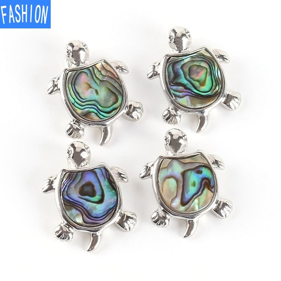 Naturalny naszyjnik z muszli Abalone, małe zwierzę, wisiorek, łańcuszek na obojczyk, mały żółw, wykwintny mały wisiorek, naszyjnik z żółwiem