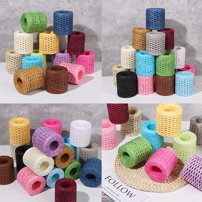 Environmentally Friendly Paper Rope Lafite Manual Packaging Tape Braided Rope Decorative Rope