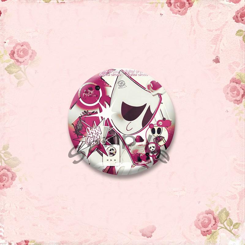 Anime Role Jax Gangle Ragatha Round Brooch Cartoon Figure Lapel Badges Custom Soft Button Pin Bag Jewelry Accessories XMAS Gifts