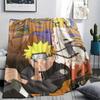 Cartoon Character Naruto pattern Flannel Blanket, High quality Comfortable for All Seasons, Home Decor, Warmth and Comfort, Perfect for Gifts.