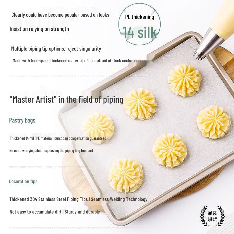 Disposable Piping Bag & Nozzle Set