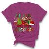 Christmas Printed Fashionable Women's T-shirt Christmas Trend Pure Cotton Casual Sportswear T-Shirts Women’s