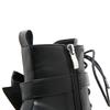 Gdgydh Modische Damen-Ankle Boots mit Schleife Schnürung Blockabsatz 14cm Plateau-Schuhe Reißverschluss seitlich Damen Kurzstiefel Süßes Cosplay