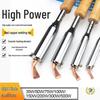 High-Power Wood Handle Soldering Iron with Bent Flat Copper Tip - 100W to 300W