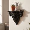 3D Printing Carved Skull Storage Shelf Vintage Style Art Skull Wall Rack  Bedroom