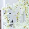 Silk Material Cherry Flower Vine Rose Red Color Hanging Silk Flowers  Party Decor