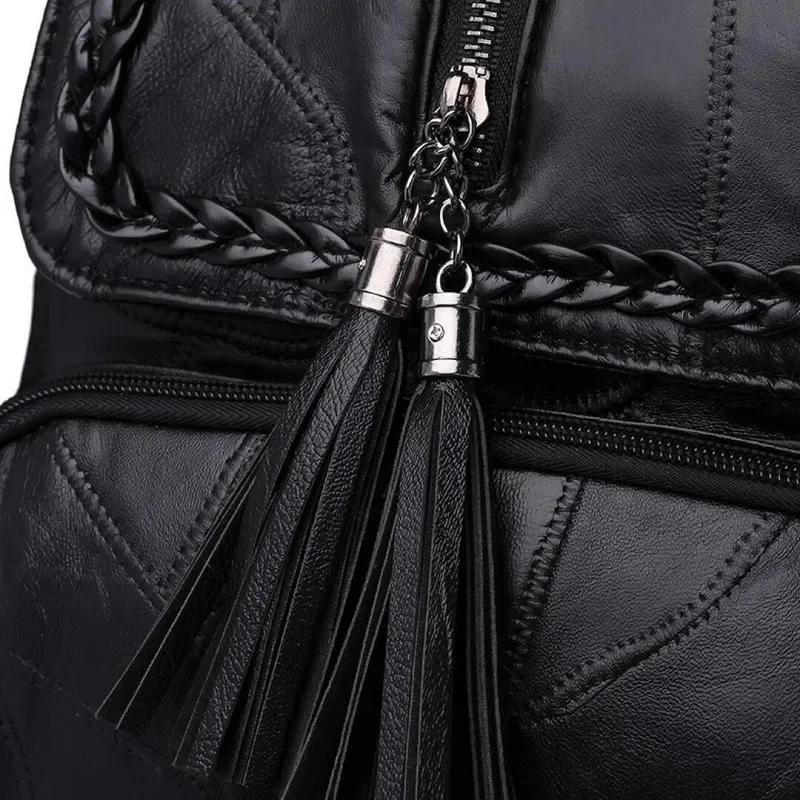 Fashion Women PU Leather Backpacks Female Vintage Backpack For Girls School Bag Travel Backpack Handbag Shoulder Bag
