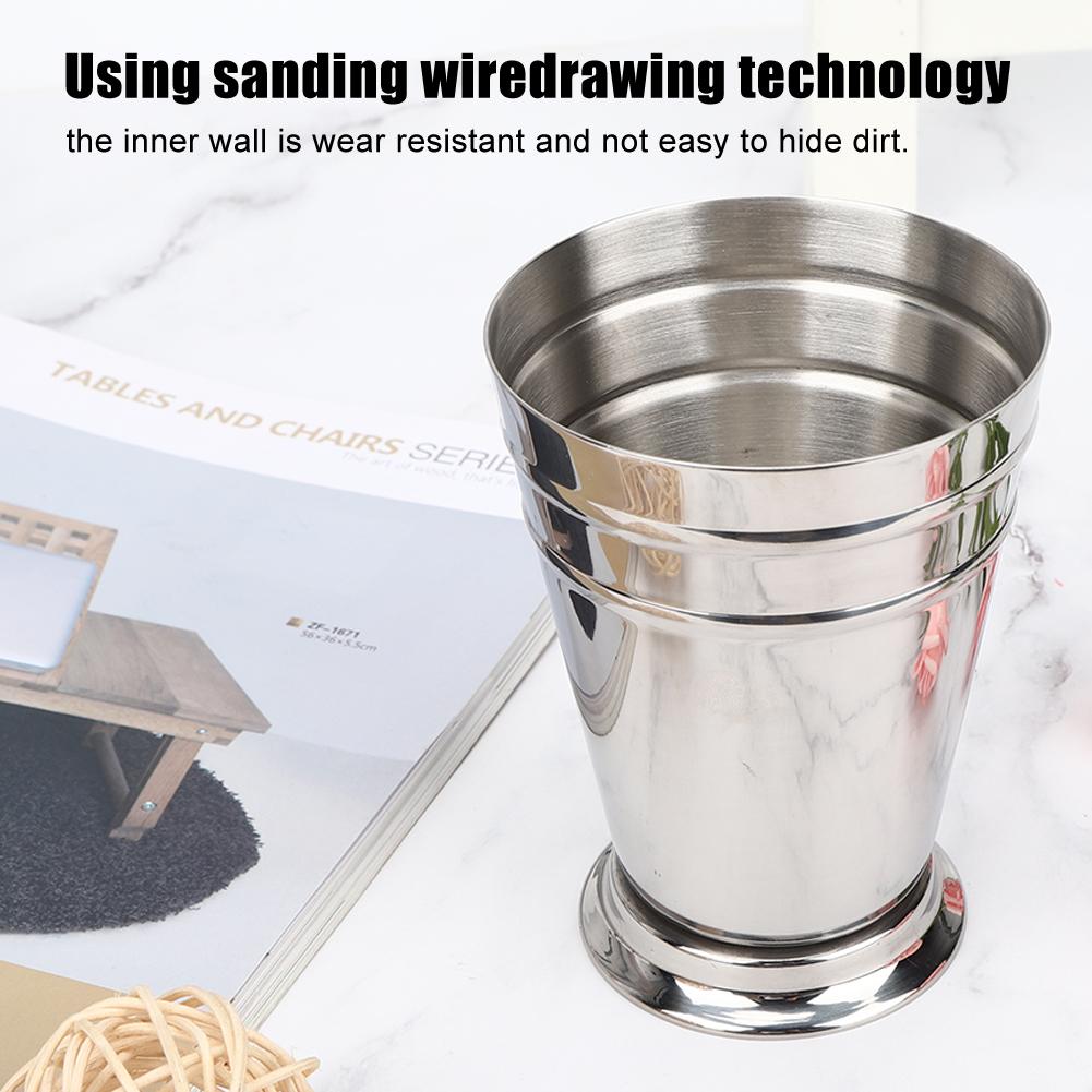 304 Stainless Steel Iced Cocktail Cup Drinking Wine Mug Anti Falling for Bar Party Bartender Tool(Silver 400ML)