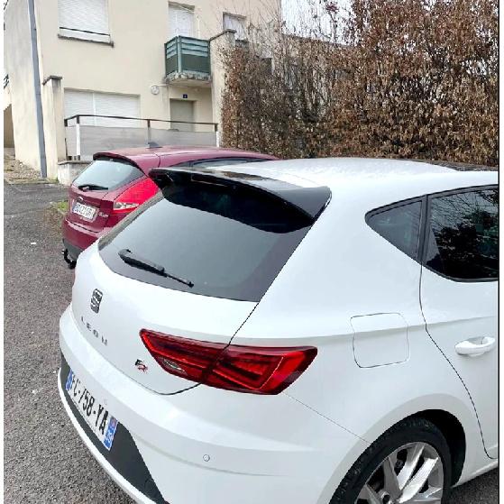 For Seat LEON MK3 5F FR Style Hatchback 5Doors 2012 -2020 ABS Rear Spoiler Lip Trunk Wing Not Fit 3Doors and Station Wagon