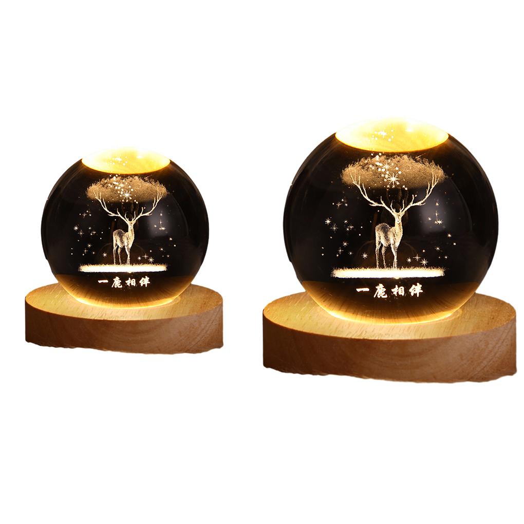 LED Night Light With Exquisite Craft And Smooth Line Bedroom Decor Ball Night Light Bedside Light
