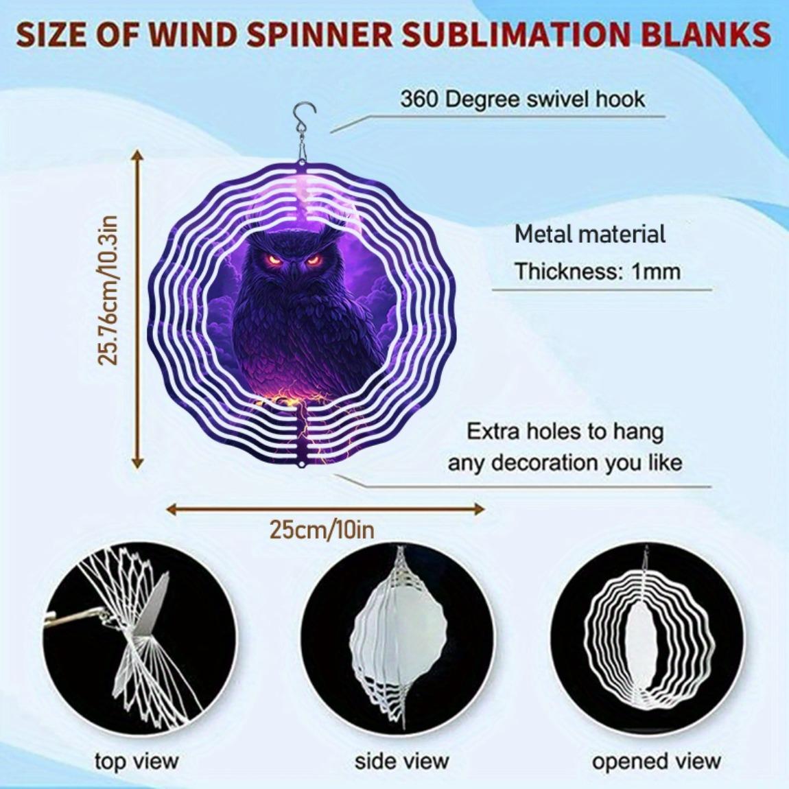 

Мандала Сова Колокольчик ветра 3D Металлический декор для улицы Сада Патио Двора Не требует питания Легко повесить