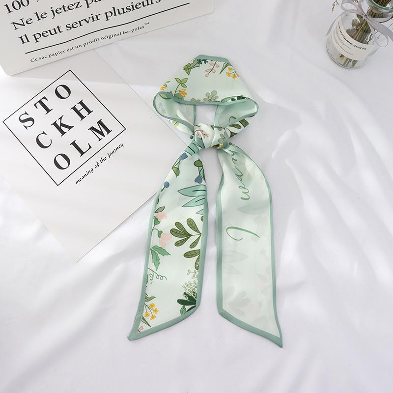 100cm*7cm Summer long fashion female small scarf scarves female flowers hair ribbon hairband women skinny scarf women