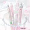 4pcs Good Luck Gel Pens Set Sweety Japanese Style 0.5mm Ballpoint Black Ink for Writing Student Back to School Kids Gift A3142