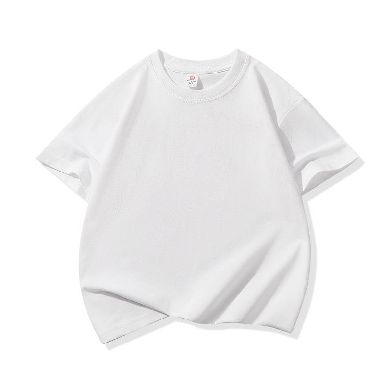 Individuell gestaltbares Kinder Sommer Kurzarm-T-Shirt mit Logo-Aufdruck 120 cm