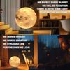Levitating 3D Print Moon Lamp Magnetic Floating Moon Lamp Spinning Luna Night Light 3 Color Modes for Home Office Desk Decor