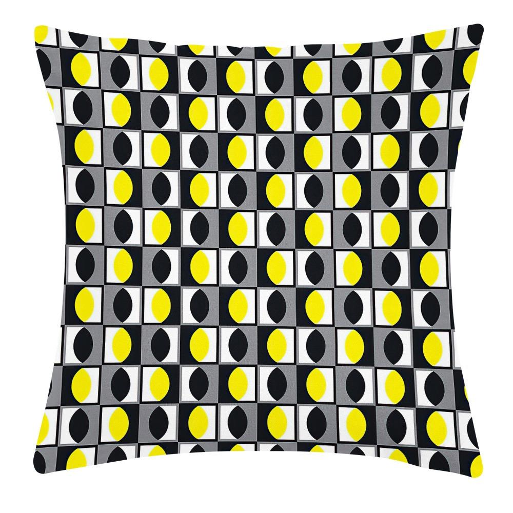 Colorful Geometric Pattern Pillowcase Dormitory Decoration Office Living Room Sofa Home Pillowcase