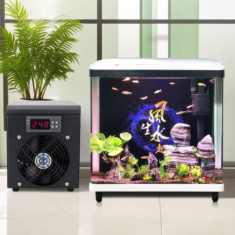 Refroidisseur d'aquarium silencieux avec pompe à eau et tuyauterie - Refroidissement rapide à semi-conducteurs pour petits aquariums
