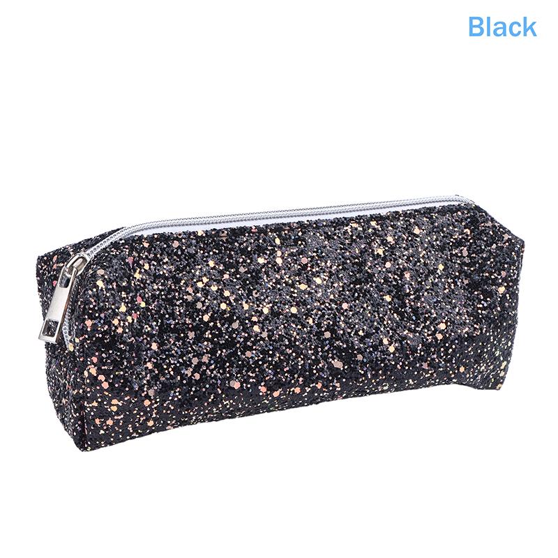 New Kawaii Glitter Pencil Case Pencil Box Pencilcase Pencil Pouch Pencil Bag Stationery Supplies Sequin Makeup Bag Cosmetic Bag