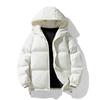 M-8XL Big Yards Stand-up Collar Cotton Jacket Men and Women Section of The Winter Loose Cotton Clothing Bread Clothing Solid Color Cotton Jacket