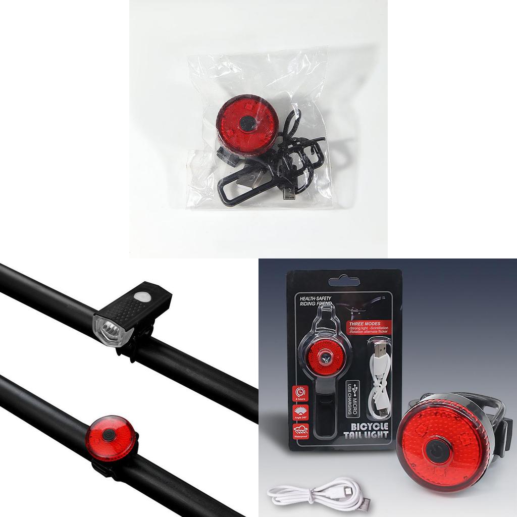 Bicycle Tail Light Usb Rechargeable For Night Riding Outdoor Adventure