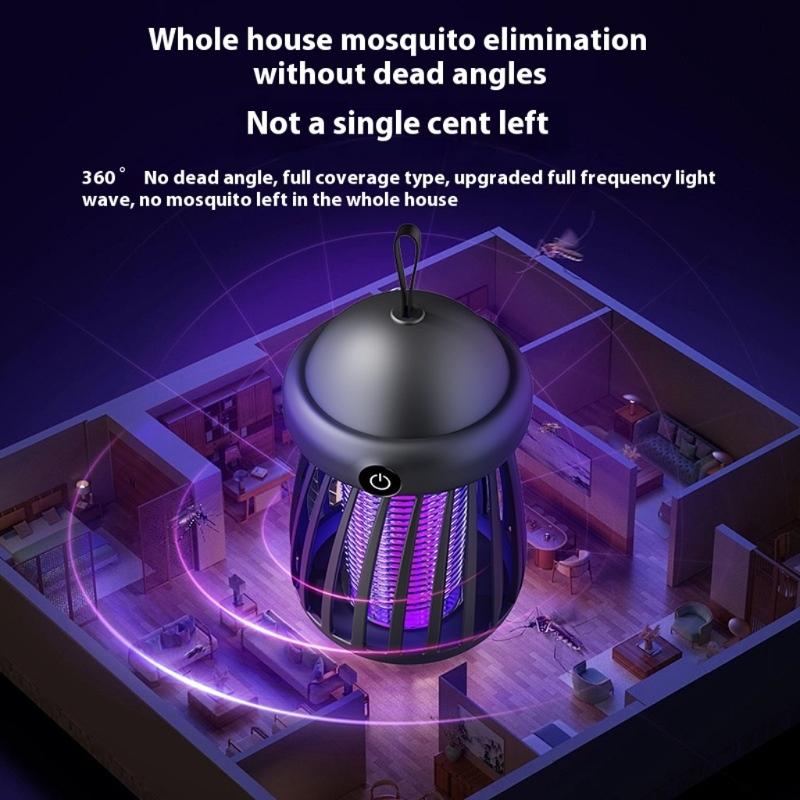 AI Powereds Electric Insect Zappers With Night Light Function USB Rechargeable Outdoor Decoration Lamp For Indoor Use