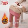 LangSha Women's Fleece-Lined Thermal Leggings with Knee Support