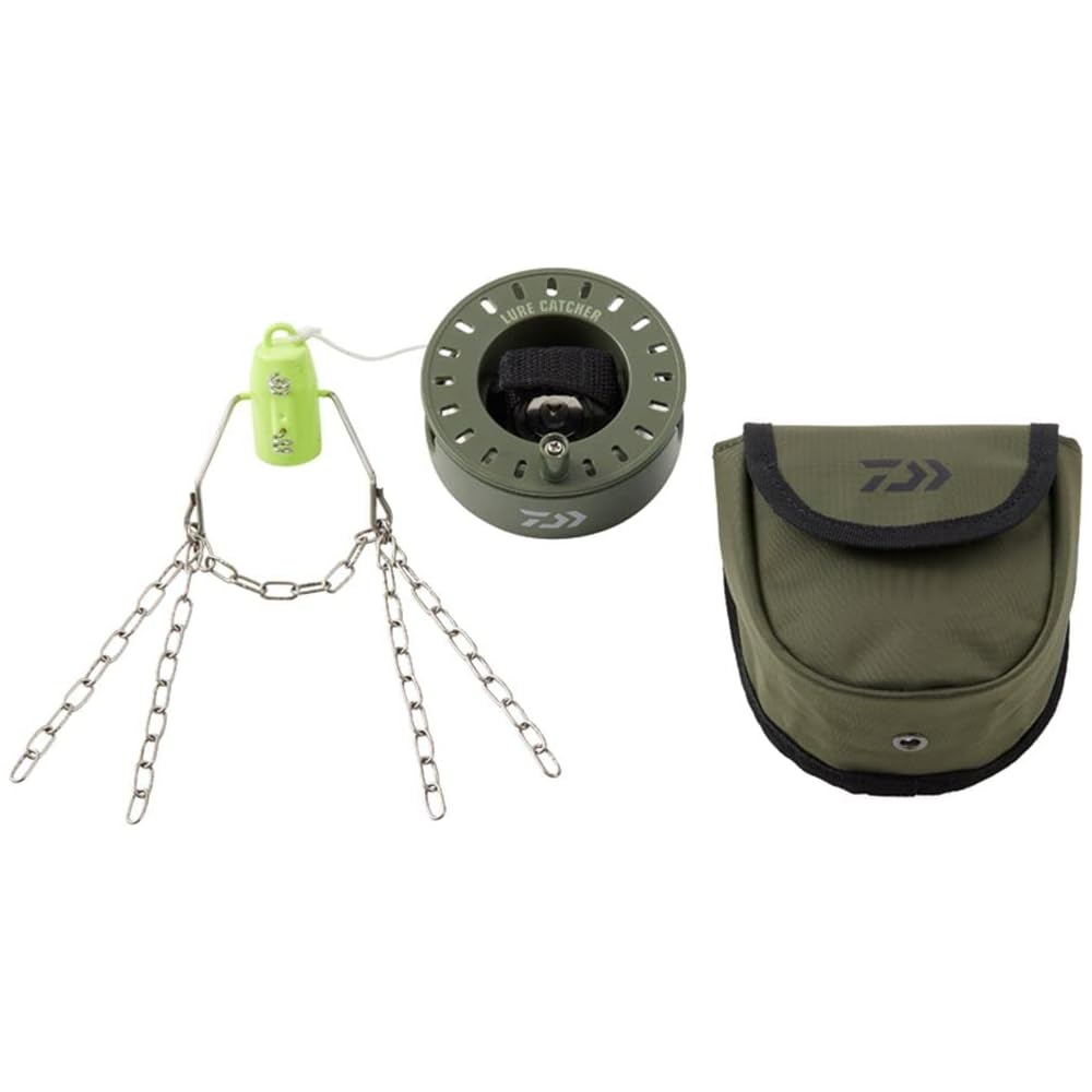 Daiwa Lure Catcher Storage Bag Green with Adjustable Strap, Waterproof Material, Lightweight Design