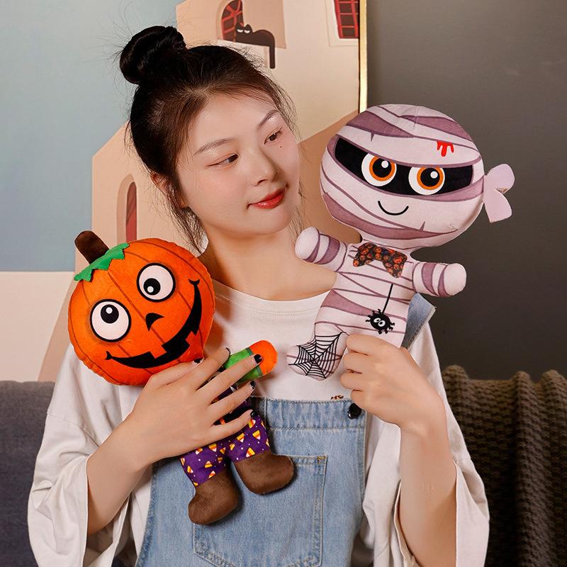 Halloween Figurines, Plush Toys, Funny Pumpkin People, Skeleton Monsters, Halloween Props, Decorative Dolls