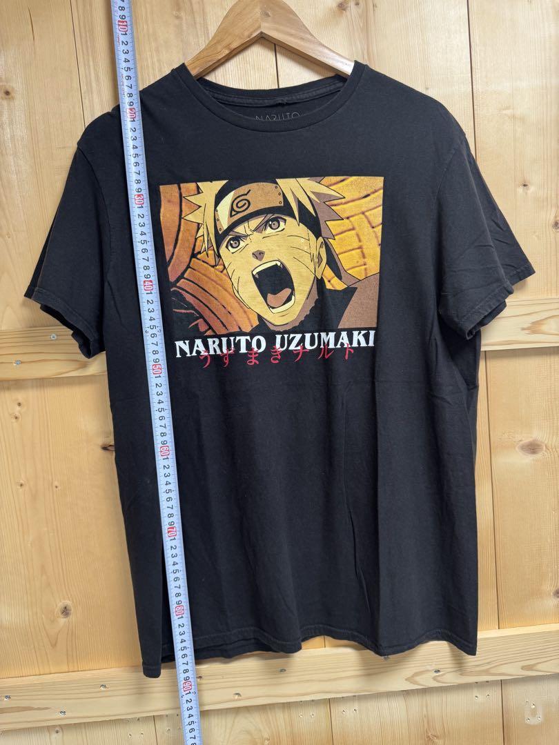 

[USED] Naruto Shippuden T-shirt NARUTO UZUMAKI Black L size