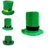 St. Patrick's Day Irish Leprechaun Shamrock Velvet Hat Adult Fancy Dress Accessory