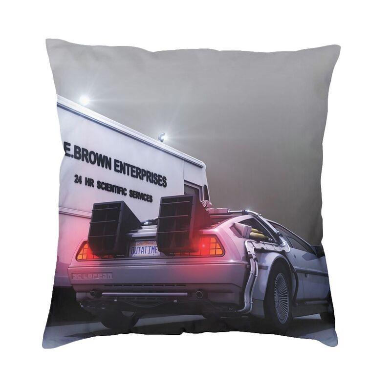 Back To The Future Cushion Covers Sofa Decoration 1980s Great Scott The Time Machine Square Throw Pillow Case 40x40